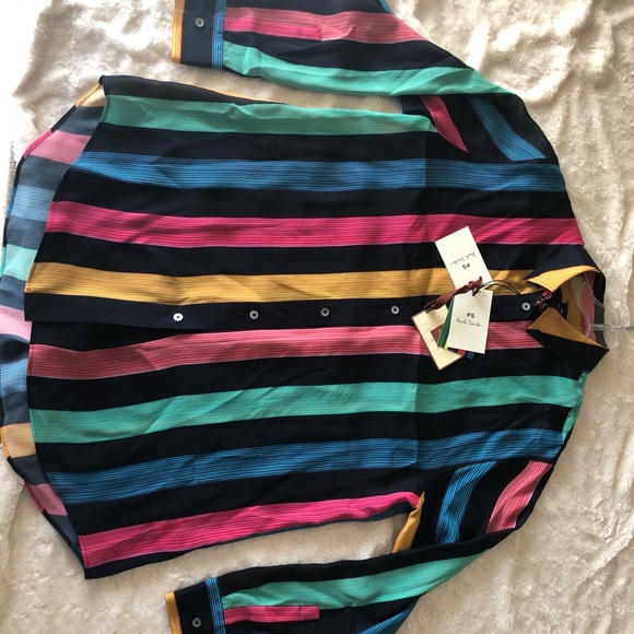 Paul Smith Horizon Stripe Print Shirt - Picture 3 of 4